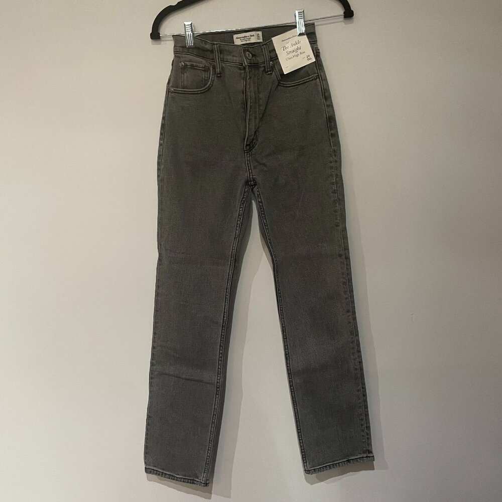 Abercrombie & Fitch Grey Straight Jeans